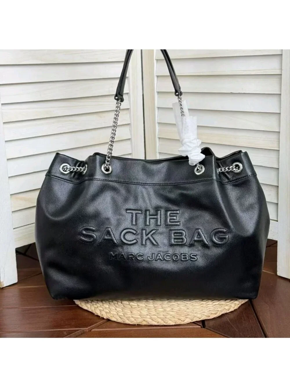 Marc Jacobs The Large Chain Sack Bag Black OS